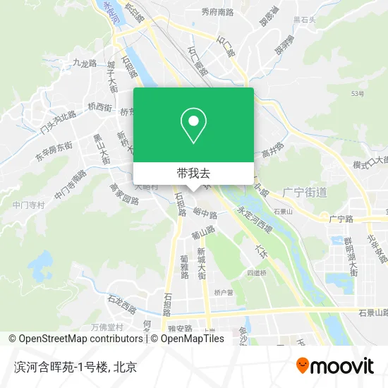 滨河含晖苑-1号楼地图