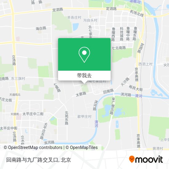 回南路与九厂路交叉口地图