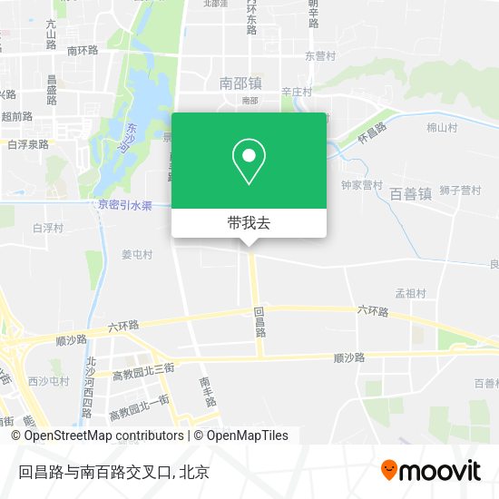 回昌路与南百路交叉口地图
