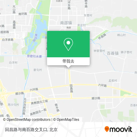 回昌路与南百路交叉口地图