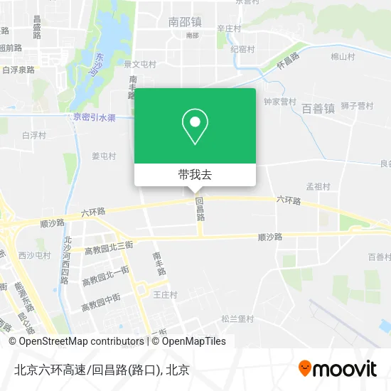 北京六环高速/回昌路(路口)地图