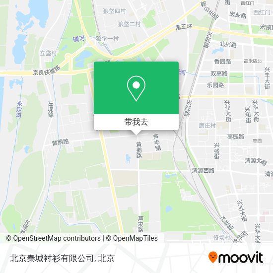 北京秦城衬衫有限公司地图