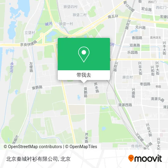 北京秦城衬衫有限公司地图