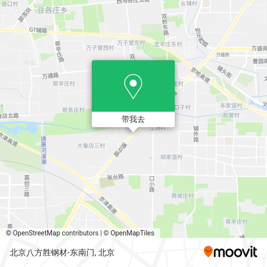 北京八方胜钢材-东南门地图
