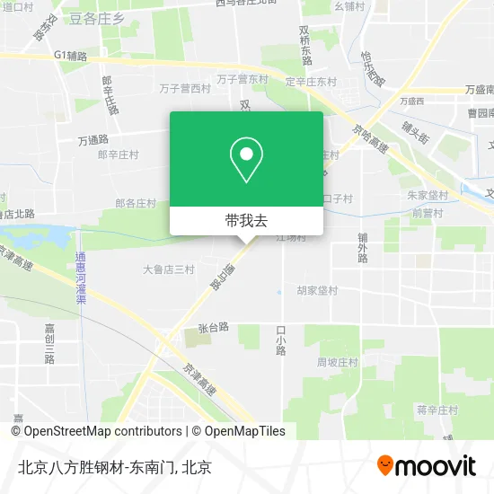 北京八方胜钢材-东南门地图