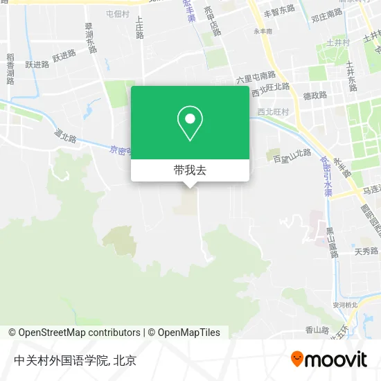 中关村外国语学院地图