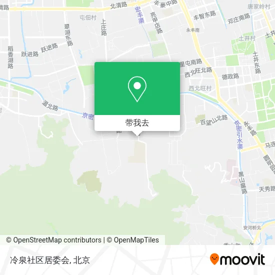 冷泉社区居委会地图