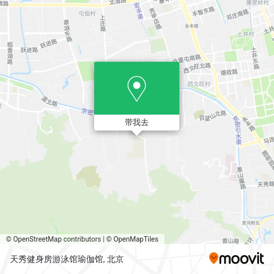 天秀健身房游泳馆瑜伽馆地图