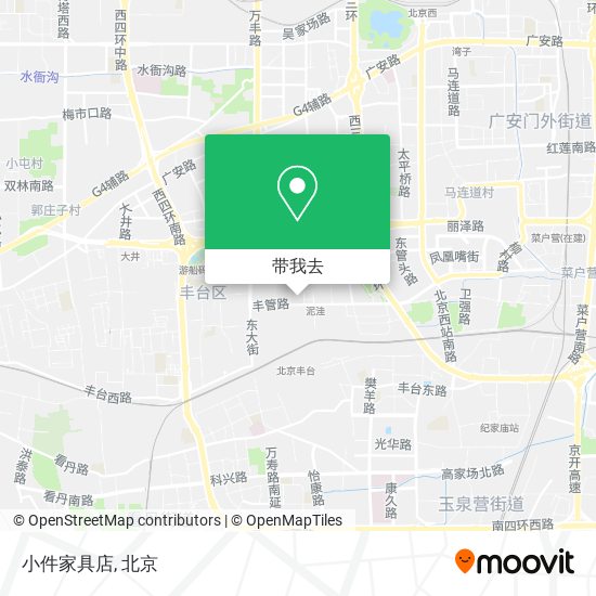 小件家具店地图
