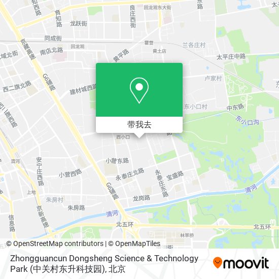 Zhongguancun Dongsheng Science & Technology Park (中关村东升科技园)地图