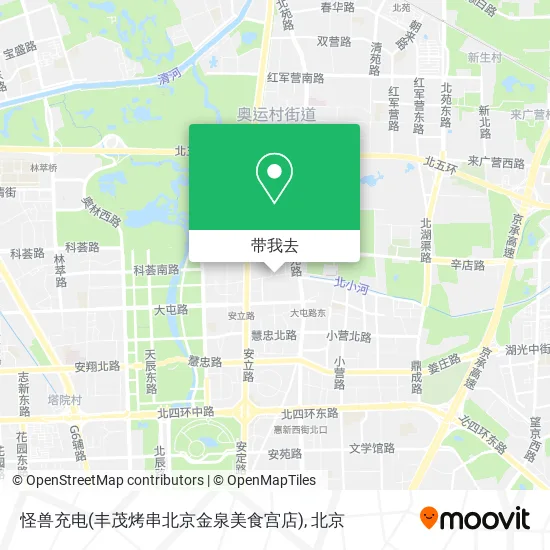 怪兽充电(丰茂烤串北京金泉美食宫店)地图