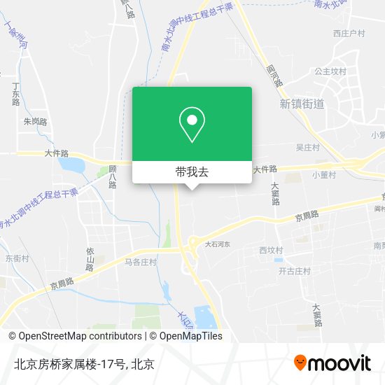北京房桥家属楼-17号地图