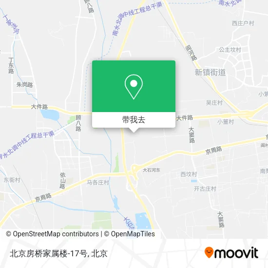 北京房桥家属楼-17号地图
