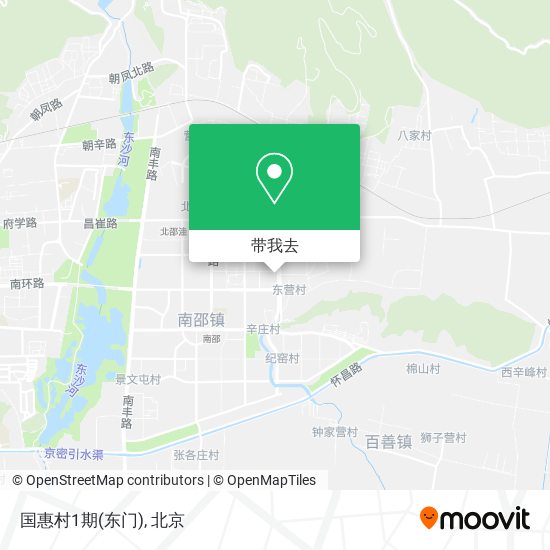 国惠村1期(东门)地图