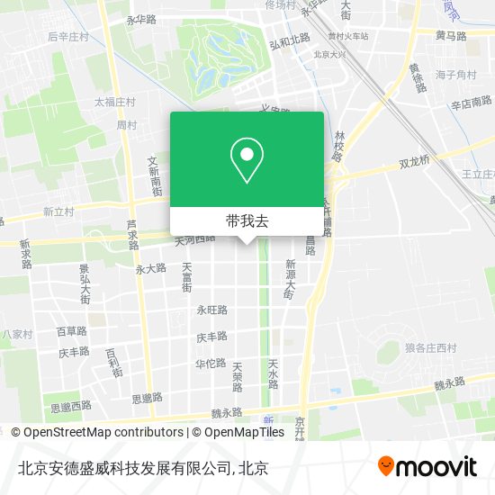 北京安德盛威科技发展有限公司地图