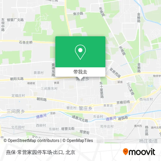 燕保·常营家园停车场-出口地图