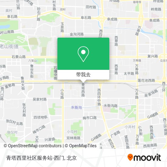 青塔西里社区服务站-西门地图