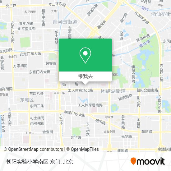 朝阳实验小学南区-东门地图