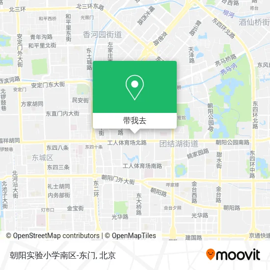 朝阳实验小学南区-东门地图