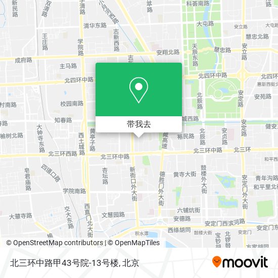 北三环中路甲43号院-13号楼地图
