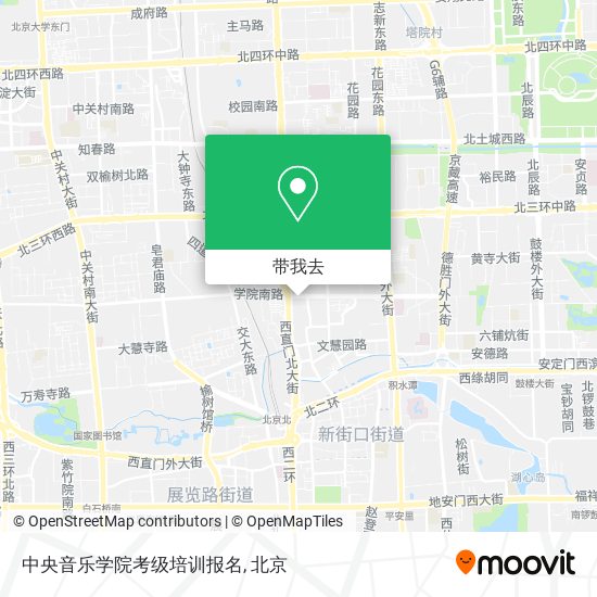 中央音乐学院考级培训报名地图