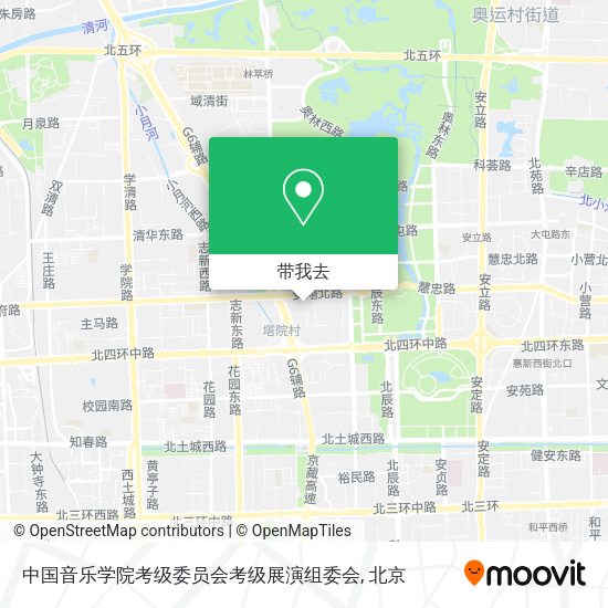 中国音乐学院考级委员会考级展演组委会地图