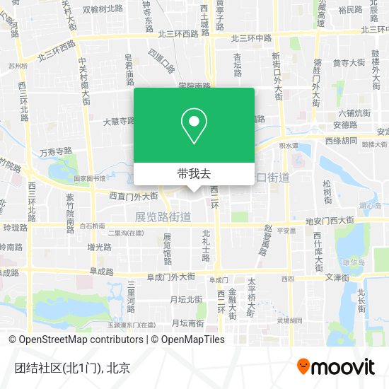 团结社区(北1门)地图