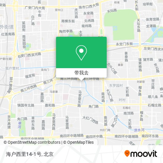 海户西里14-1号地图
