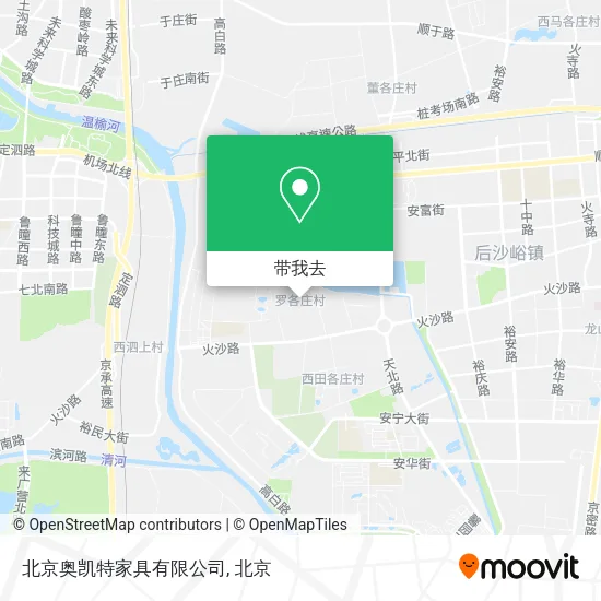 北京奥凯特家具有限公司地图