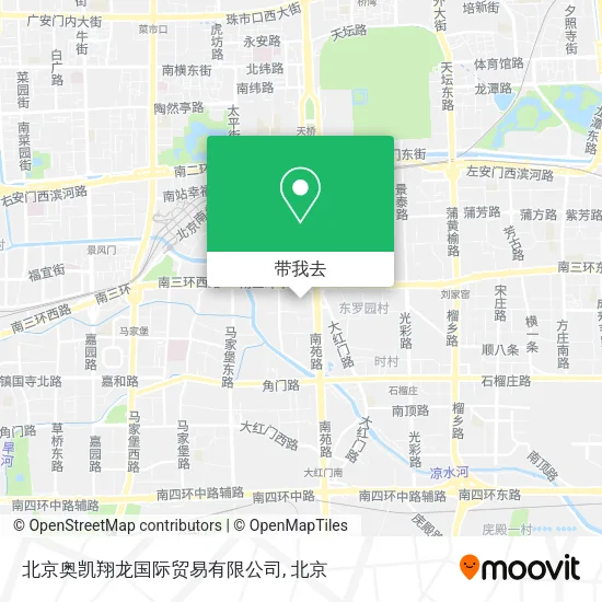 北京奥凯翔龙国际贸易有限公司地图