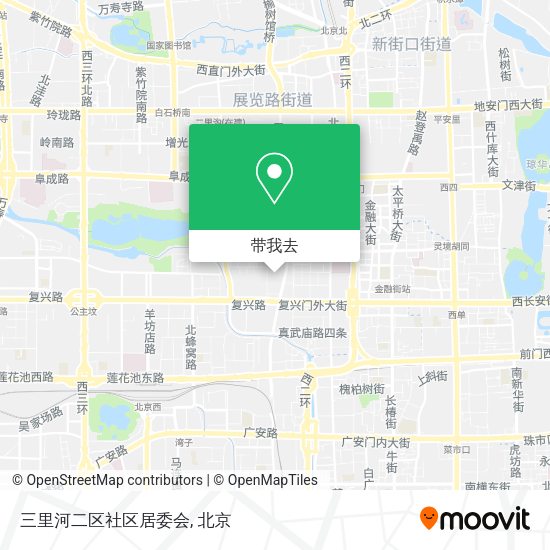 三里河二区社区居委会地图