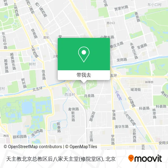 天主教北京总教区后八家天主堂(修院堂区)地图