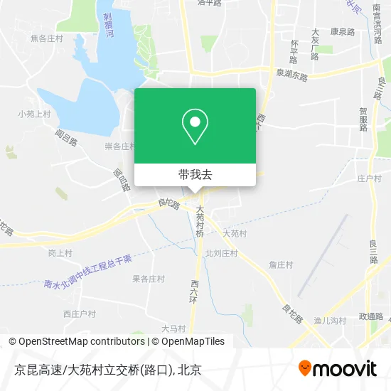 京昆高速/大苑村立交桥(路口)地图