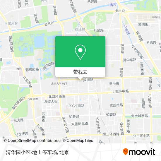 清华园小区-地上停车场地图