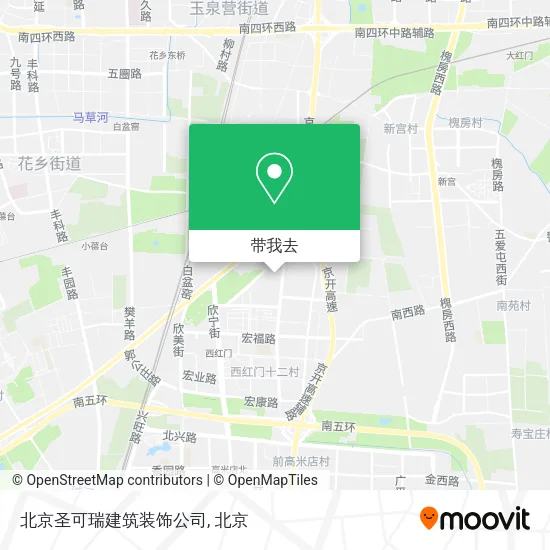 北京圣可瑞建筑装饰公司地图