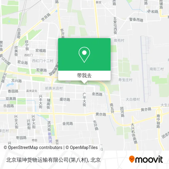 北京瑞坤货物运输有限公司(第八村)地图