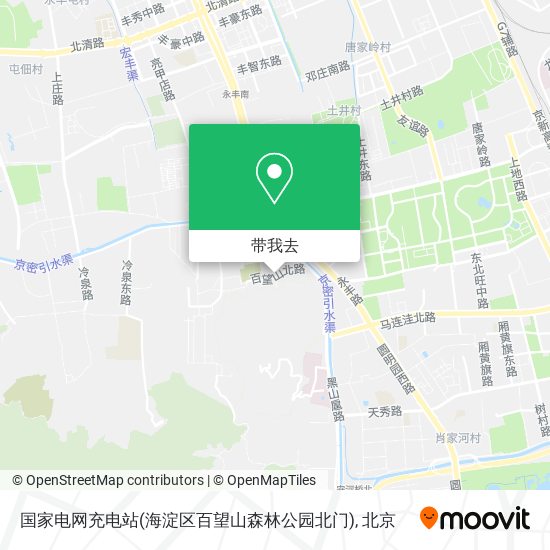 国家电网充电站(海淀区百望山森林公园北门)地图