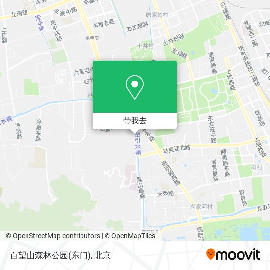 百望山森林公园(东门)地图