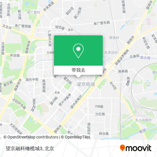 望京融科橄榄城3地图