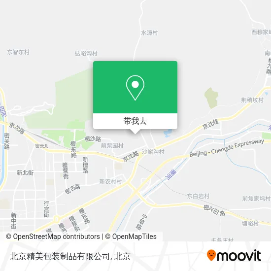 北京精美包装制品有限公司地图