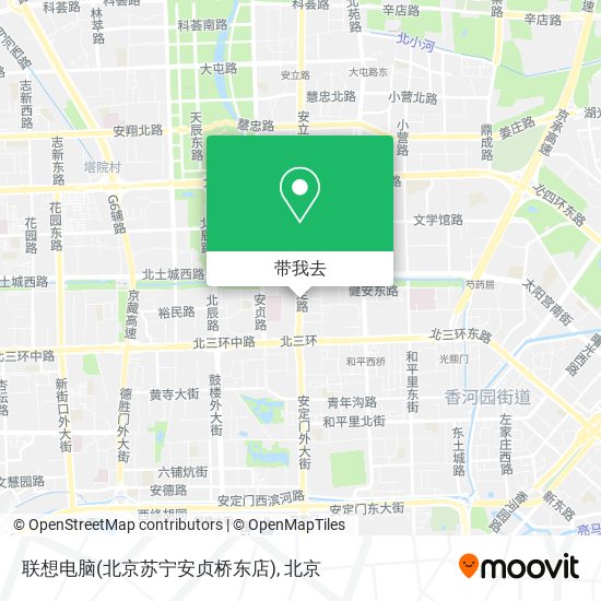 联想电脑(北京苏宁安贞桥东店)地图