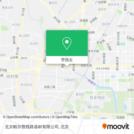 北京帕尔普线路器材有限公司地图