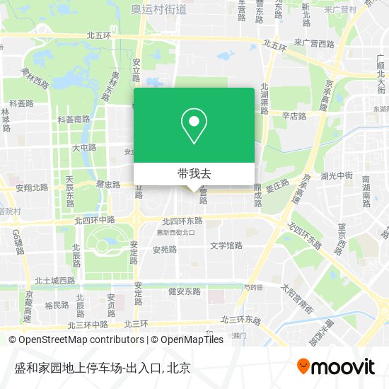 盛和家园地上停车场-出入口地图