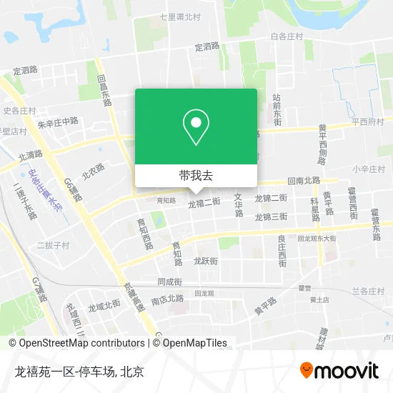 龙禧苑一区-停车场地图
