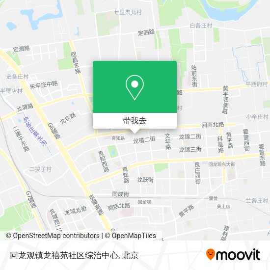 回龙观镇龙禧苑社区综治中心地图