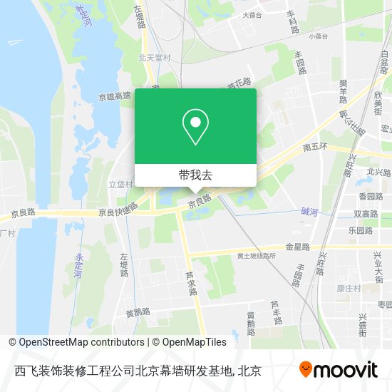 西飞装饰装修工程公司北京幕墙研发基地地图