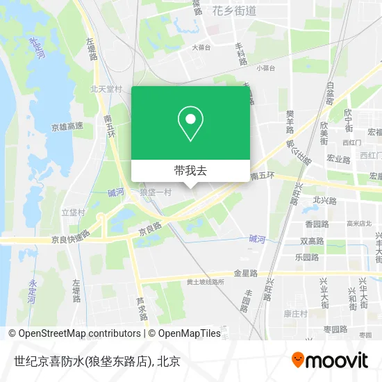 世纪京喜防水(狼垡东路店)地图