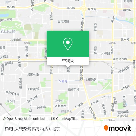 街电(大鸭梨烤鸭青塔店)地图