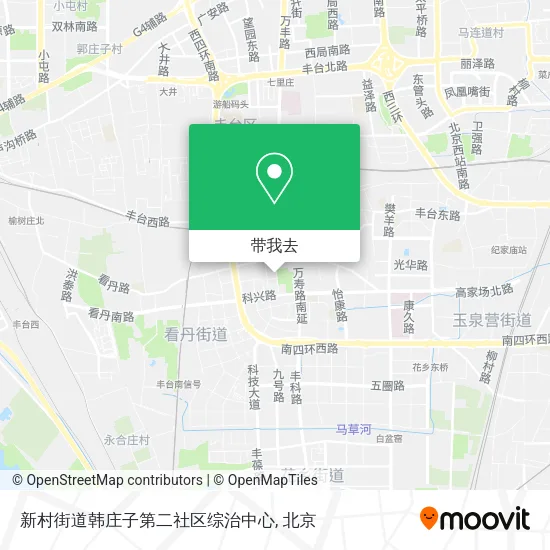 新村街道韩庄子第二社区综治中心地图