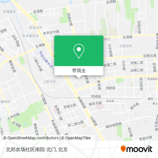 北郊农场社区南院-北门地图